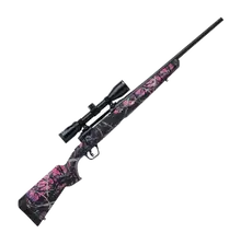 SAVAGE AXIS II XP COMPACT BOLT-ACTION RIFLE WITH BUSHNELL SCOPE - 6.5 CREEDMOOR - MUDDY GIRL CAMO