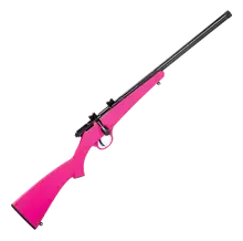 SAVAGE ARMS RASCAL FV-SR YOUTH SINGLE-SHOT BOLT-ACTION RIMFIRE RIFLE - MATTE PINK SYNTHETIC
