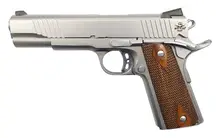 Rock Island Armory 1911 FS Tactical .45 ACP Stainless Steel Pistol with 5" Barrel and Wood Grip - CA Compliant