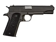 Rock Island Armory M1911-A1 GI Standard FS 9mm Luger 5" Barrel Pistol with Wood Grip, Parkerized Black Finish, and Fixed Sights