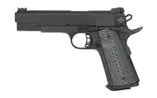 Rock Island Armory Armscor Ultra FS 1911 Semi-Automatic Pistol, 40 S&W, 8 Rounds, 5" Barrel, Black Parkerized Finish, Beavertail Frame, Serrated Slide & Black/Gray G10 Grip - 51719