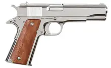 Rock Island Armory M1911-A1 GI Standard FS .38 Super 5" Nickel Pistol with 9-Round Magazine, California Compliant