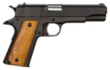 Rock Island Armory M1911-A1 GI Standard FS .38 Super 5" Barrel, Parkerized Finish, Wood Grips, 9+1 Rounds, Full Size Pistol