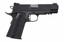 Rock Island 51943 Tac Ultra MS HC Combo Semi-Automatic 1911 Tactical 2011 Pistol, 22 TCM/9mm Luger, 4.25" Barrel, 17+1 Round, Black G10 Grip, Black Parkerized