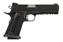 Rock Island Armory Tactical Ultra FS HC Combo Semi-Automatic 1911 A2 Pistol, .22 TCM/9mm, 5in, 17rd, Black G10 Grip, Black Parkerized - 51947
