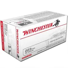 WINCHESTER USA .223 REM AMMUNITION 45 GRAIN JHP 3600 FPS 400 ROUND CASE