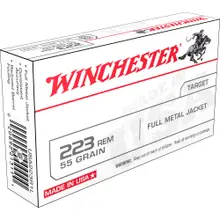 WINCHESTER  .223 REMINGTON AMMUNITION 1000 ROUND CASE 55 GRAIN FULL METAL JACKET 3240 FPS