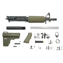 PSA 10.5" Carbine-Length 5.56 NATO 1/7" Nitride Classic Shockwave Pistol Kit, Olive Drab Green - 5165449225