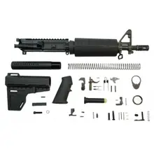 PSA 10.5" 5.56 NATO 1/7 Nitride Classic Shockwave Pistol Kit, Black - 5165449715