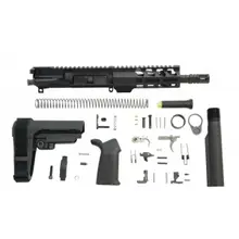 PSA 7.5" Pistol-Length 300AAC Blackout 1/7 Nitride 6" Lightweight M-Lok MOE EPT SBA3 Pistol Kit