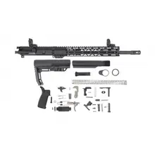 PSA 16" Pistol-Length 300AAC Blackout 1/8 Phosphate 13.5" Lightweight M-Lok MFT EPT Rifle Kit w/MBUS Sight Set