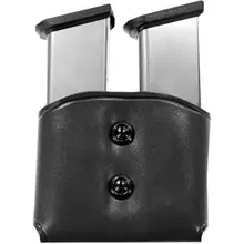 GALCO DMC DOUBLE MAG CARRIER FOR 1911, P220 SINGLE STACK 45, BLACK LEATHER