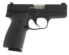 Kahr Arms K9 9mm Luger 3.5" Barrel Semi-Automatic Pistol with Night Sights and 7+1 Capacity, Black Stainless Steel Frame and Wraparound Polymer Grip