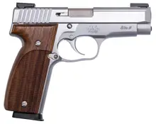 KAHR ARMS T9 Elite Tactical 9MM 4" Stainless Steel Pistol with Black Wraparound Nylon Grip