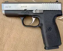 Kahr Arms CW45 Semi-Automatic .45 ACP Pistol with 3.64" Matte Stainless Steel Barrel, 6+1 Rounds, Black Polymer Frame
