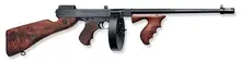 Thompson 1927A-1 Deluxe Semi-Automatic Carbine .45 ACP, 16.5" Barrel, 100-Round Drum & 20-Round Stick, Walnut Stock, Blued Finish - T1100D