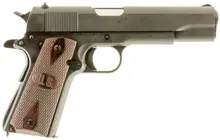 Auto-Ordnance 1911A1 GI Spec .45 ACP Semi-Automatic Pistol with 5" Barrel, 7 Rounds, Wood Grip, and Matte Black Finish