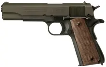 Inland Manufacturing 1911A1 Government Model 45 ACP, 5" Barrel, 7+1 Rounds, Black Parkerized Steel Frame, Wood Grip, Fixed Sights