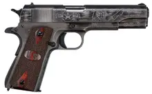 Auto-Ordnance Thompson 1911 Victory Girls Special Edition .45 ACP 5" Barrel Semi-Automatic Pistol with US Logo Wood Grips and Two-Tone Worn Cerakote Finish (1911BKOWC1)