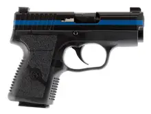 KAHR Arms PM9 Thin Blue Line Edition 9MM Luger 3.1" Black Pistol with Night Sights and Polymer Grip - 7+1 Rounds