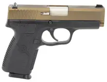 Kahr Arms CW9 9mm Semi-Auto Pistol with 3.5" Matte Stainless Barrel, Burnt Bronze Cerakote Slide, Black Polymer Frame & Grips, 7 Rounds