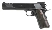Iver Johnson Arms 1911 Eagle XL Ported 10MM Semi-Automatic Pistol, 6" Barrel, Matte Blued, 8-Round, Diamondwood Walnut Grip