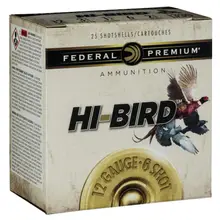 Federal Premium Hi-Bird 12 Gauge 2.75" #7.5 Lead Shot 1-1/8 Ounce 1275 FPS Ammo, 25/Box
