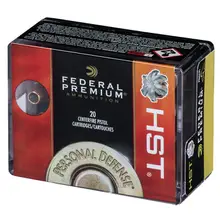 Federal Premium HST 9mm Luger Ammo, 147 Grain, Jacketed Hollow Point, 20 Rounds