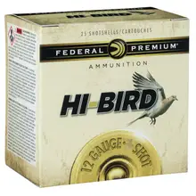Federal Premium Hi-Bird 12 Gauge 2.75" 1 1/4 oz 1350 FPS #5 Shot 25/Box