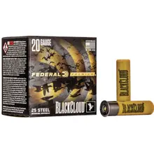 Federal Black Cloud FS Steel 20 Gauge 3" 1 oz 1350 FPS #1 Shot Ammo, 25 Box/PWBX2091