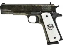 Iver Johnson 1911A1 Water Moccasin .45 ACP, 5" Barrel, 8-Rounds, Snakeskin Finish, White Pearl Synthetic Grip