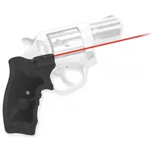 Crimson Trace LG-303 LaserGrip with 5mW Red Laser, 633nm Wavelength, 50ft Range, Front Activation for Ruger SP101 Revolver - Black Finish