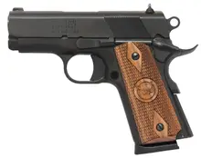 Iver Johnson Arms 1911 Thrasher Officer 9mm, 3.13" Barrel, 8 Rounds, Blue Finish, Walnut Grip, Semi-Auto Pistol - Series 70 (Thrasher9)