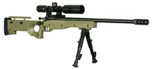 Keystone Sporting Arms Crickett Precision .22LR Single-Shot Bolt Action Rifle with 16.125" Threaded Barrel, FDE Adjustable Synthetic Stock, and Scope Package
