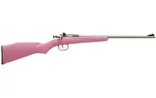 Keystone Sporting Arms Crickett Gen 2 Youth .22LR Single Shot Bolt Action Rifle with Pink Synthetic Stock and Stainless Steel Barrel - KSA2221