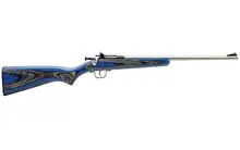 Crickett Keystone Sporting Arms KSA2223, Gen 2 Youth Single Shot .22 LR Bolt Action Rifle, 16.13" Stainless Steel Barrel, Blue Laminate Stock