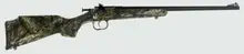 Crickett Keystone Sporting Arms KSA2284 Single Shot .22 WMR Bolt Action Rifle with 16.13" Blued Barrel, Mossy Oak Break-Up Camo Synthetic Stock