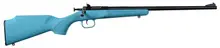 Crickett Keystone Sporting Arms KSA2302 Youth Bolt Action Rifle .22 LR, 16.125" Blued Barrel, Blue Synthetic Stock, Single Shot