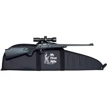 Crickett Keystone Sporting Arms Gen 2 Youth Package - .22 LR Bolt Action Rifle with 16.12" Barrel, Black Synthetic Stock, Blued Finish, Includes 4x32 Scope and Case - KSA2240BSC