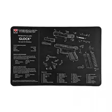 TekMat Glock 42/43 Black Pistol Cleaning Mat with Parts Diagram and Microfiber Tektowel, 17"x11"