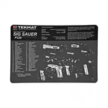 TEKMAT Sig Sauer P226 Armorers Bench Mat, 11"x17", Black with Microfiber Tektowel