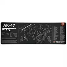 TEKMAT AK-47 Black Neoprene Rifle Cleaning Mat with Microfiber Tektowel, R36-AK47