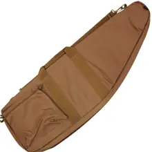 Bob Allen Tactical 42" Tan Polyester Rifle Case with Foam Padding and Storage Pocket