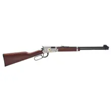 Henry Classic Lever Action 25th Anniversary Edition .22 LR Rifle, 18.5" Barrel, Nickel-Plated Engraved Receiver, American Walnut Stock