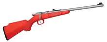 Henry Mini Bolt Action .22LR Rifle with 16.25" Stainless Steel Barrel and Orange Synthetic Stock - Model H005S