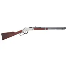 Henry Golden Boy Silver Lever Action Rifle .22 LR, 20" Barrel, 16 Rounds, American Walnut Stock, H004S