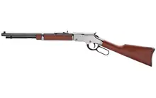 Henry Golden Boy Silver Youth Lever Action Rifle, .22 S/L/LR, 17" Blued Barrel, Nickel-Plated Receiver, American Walnut Stock - H004SY