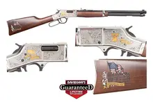 Henry Big Boy "God Bless America" 44M/44SPL Lever Action Rifle with Octagon Barrel