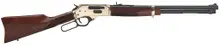 Henry Repeating Arms Side Gate Lever Action Rifle, .38-55 Winchester, 20" Barrel, 5 Rounds, Brass/Blued Finish, Adjustable Sights, American Walnut Stock