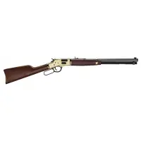 Henry Big Boy Brass Side Gate Lever Action Rifle, .357 Magnum/.38 Special, 20" Octagon Barrel, 10+1 Rounds, Walnut Stock